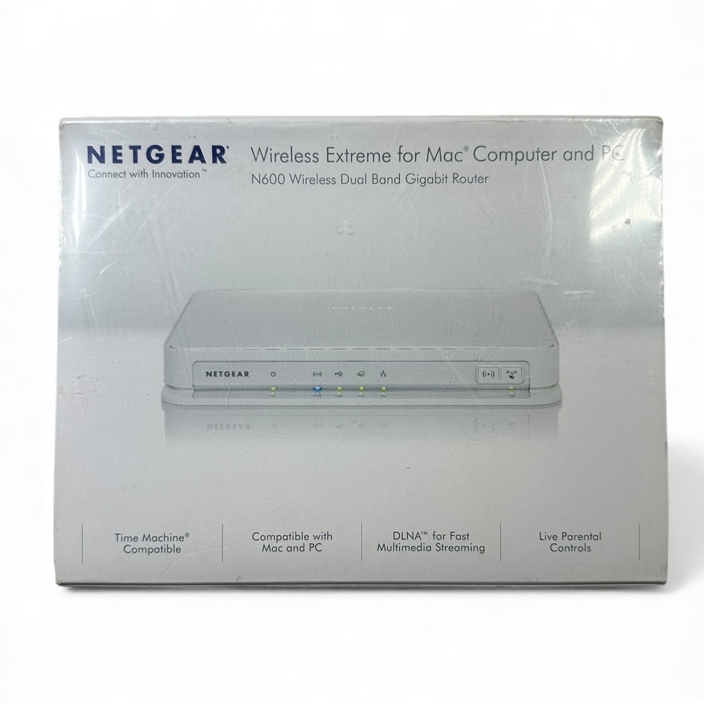 Netgear N600 Wireless Dual Band Gigabit Router  MAC and PC‎ WNDRMAC-100NAS